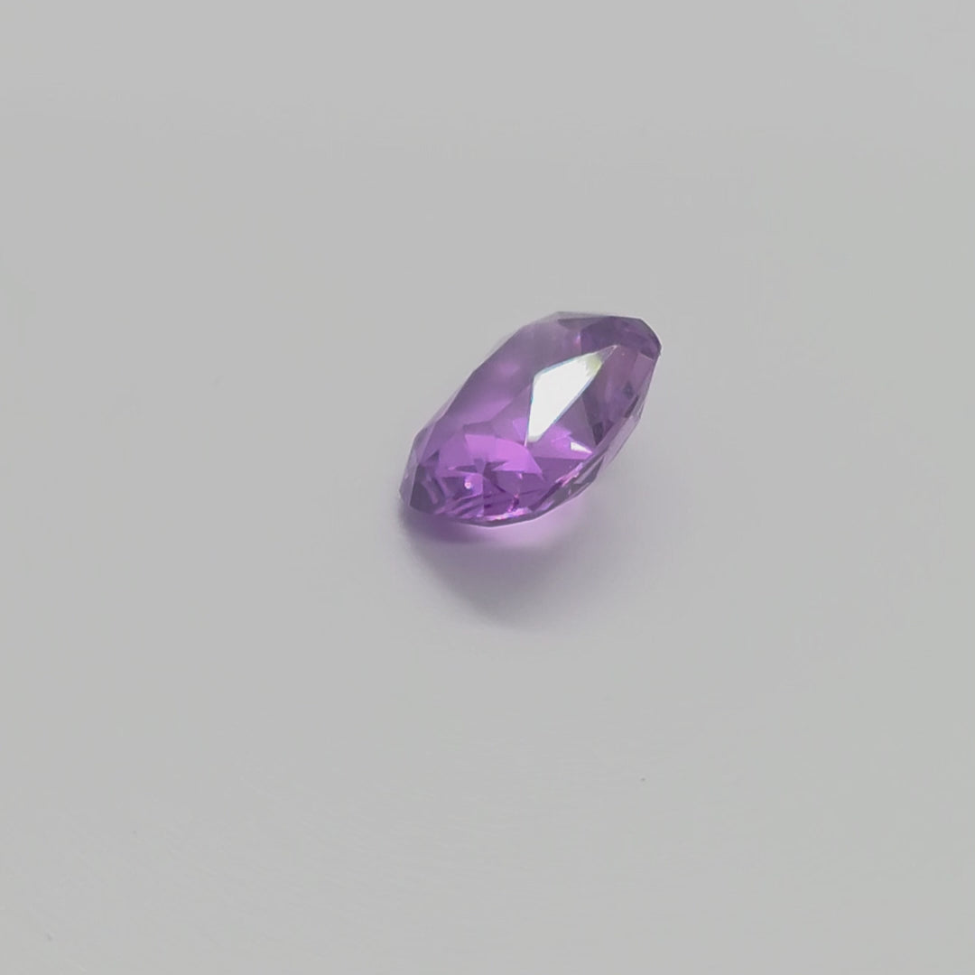 1.05 carat natural unheated Pink Sapphire from Sri Lanka, oval cut, high clarity.